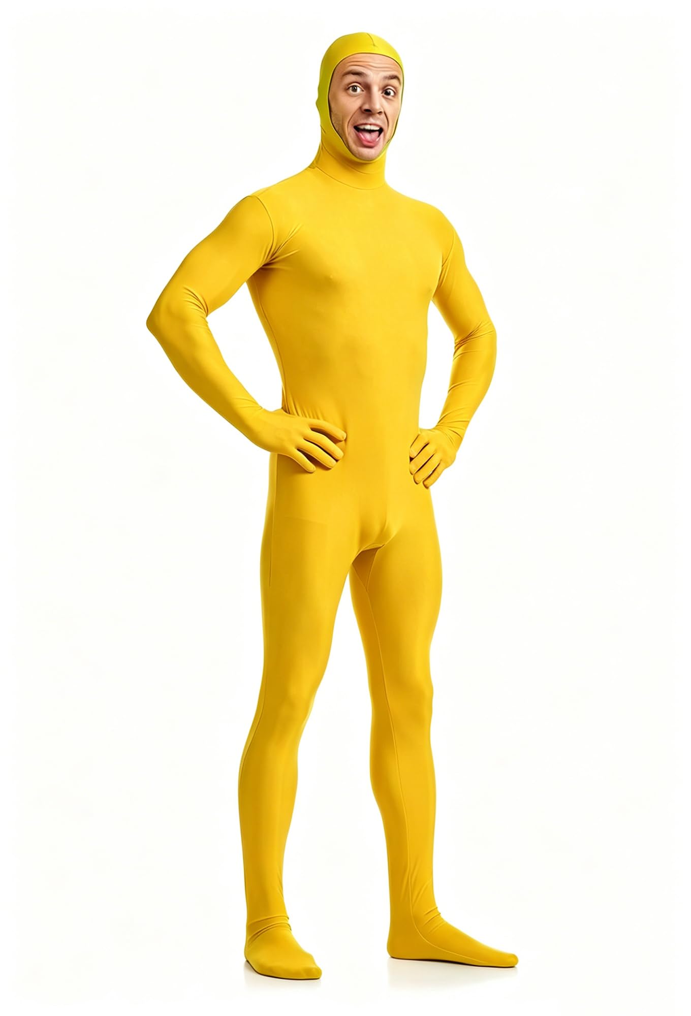 VSVO Spandex Open Face Full Bodysuit Zentai Suit for Adults and Kids