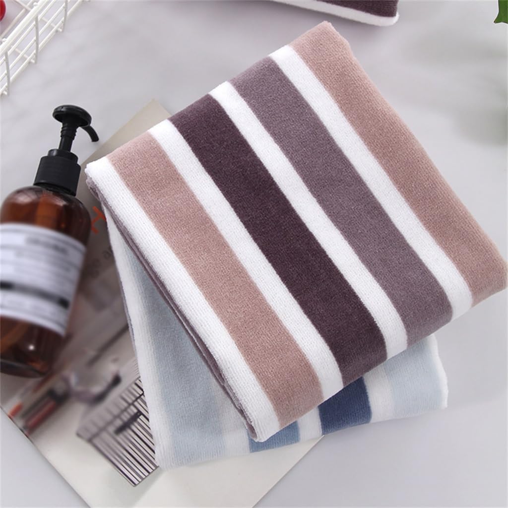 Men Women Striped Velvet Towel Face Towel Set Men Women 34 * 75 Cotton Bathroom Accessories