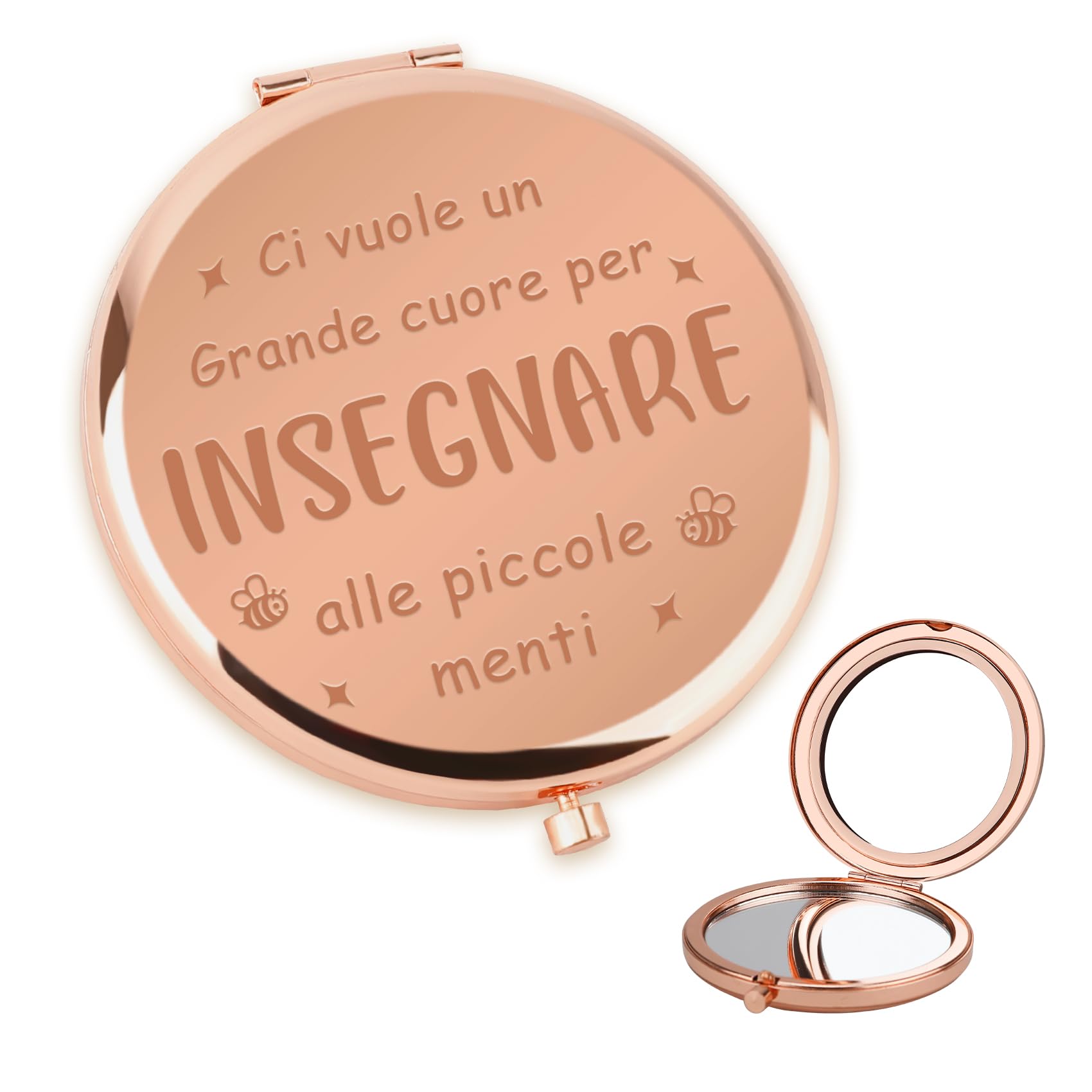 Regalo Maestra,Regalo Maestre Fine Anno,Regalo Per Insegnante,Idee Regalo Insegnanti Specchio Compatto,Regali Maestre,Regalo Maestra Educatrice Fine Anno,Regalo Per Maestra Asilo,Regalo Maestre Natale