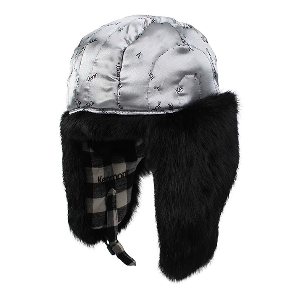 DongBao Berretto di Pelliccia Cappello Russo con Pelliccia Unisex Cappelli Aviatore Inverno Caldo