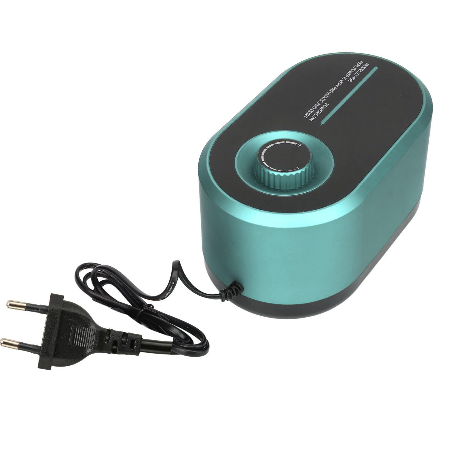 Bomba de Aire para Acuario, 5,5 W, Suficientes Burbujas, Fuente de Alimentación de CA, Salida Doble, Bomba de Oxígeno para Tanque de Peces, Silenciosa con 4 Piedras de Aire,