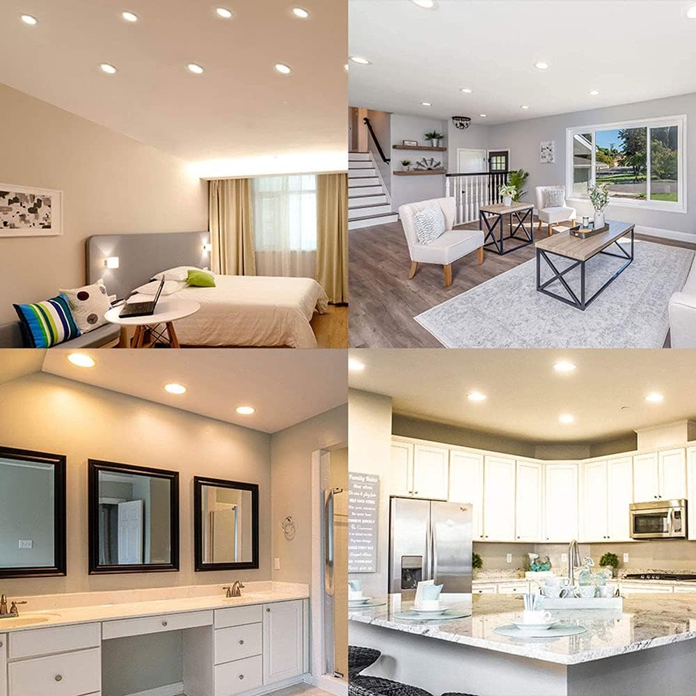 7個パック LED 埋め込み照明 ショップランプホルダー ダウンライトを任意に調整可能 展示ホール キャニスターライト 背景壁埋め込