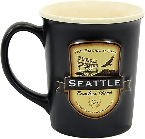 Miniatura 2 de Americaware Seattle - Taza de café con emblema de 18 onzas
