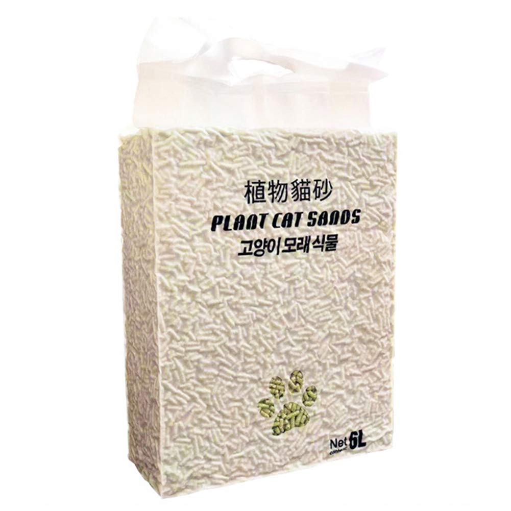 Absorbent Fragrance Soft Degradable Clumping Flushable Tofu Corn Cat Litter 6L
