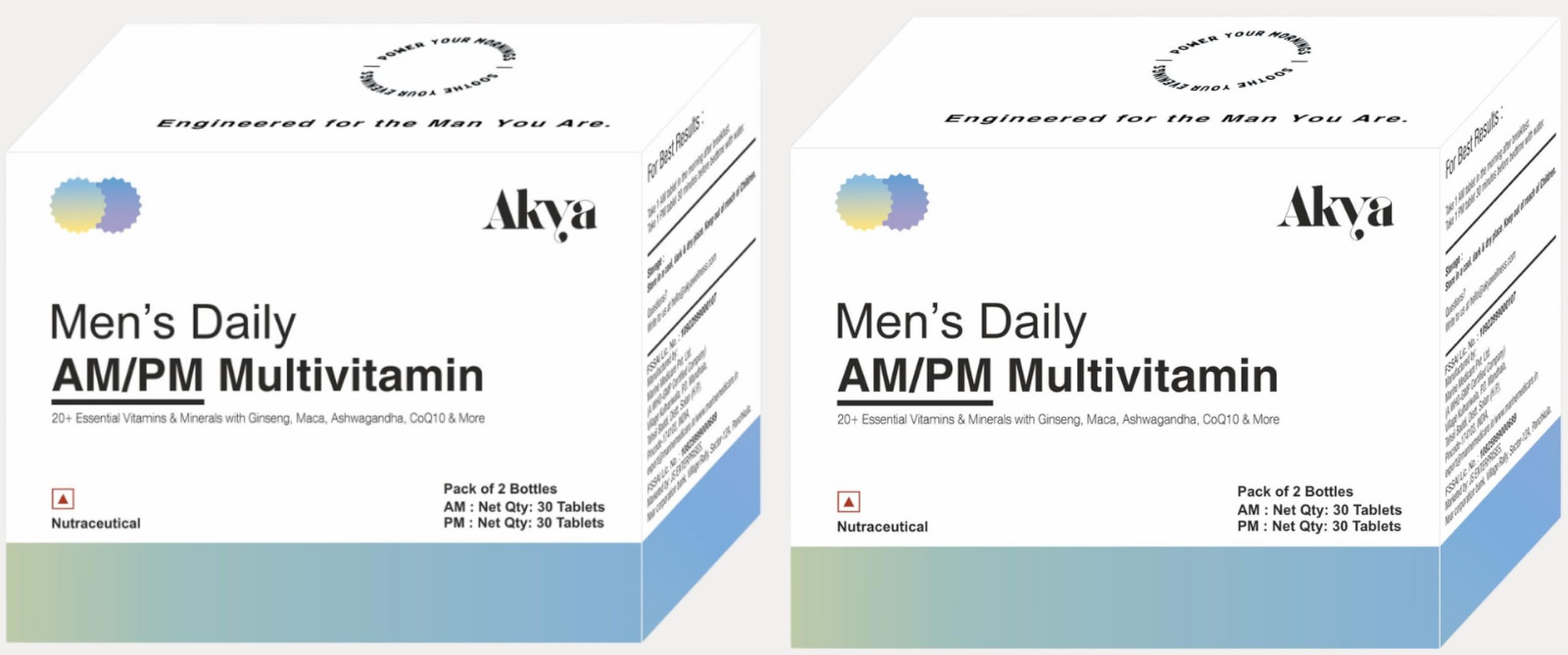 AKYA Men's Daily Multivitamin AM and PM Formula Tablets, 60 Count (Pack of 2), with Ashwagandha, L-Carnitine and Magnesium for Energy, Stamina and Muscle Recovery Support | Premium Quality-image-18