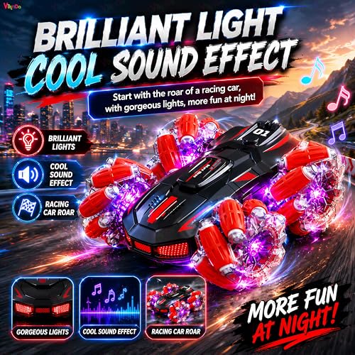 Image of VikriDA 2.4GHz Remote Control Extreme Drift Stunt Car for Kids | 360 Degree Limit Drift Car, Left & Right Rotation - Blue
