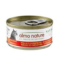 Almo Nature HFC Natural - Alimento Umido per Gatti - Pollo e Gamberetti
