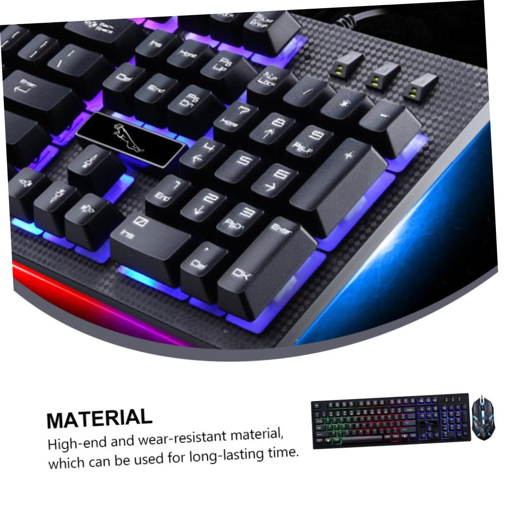 Clavier Et Souris Filaire USB Gaming Ensemble Kit Mécanique Confortable pour Pc Jeux Bureau