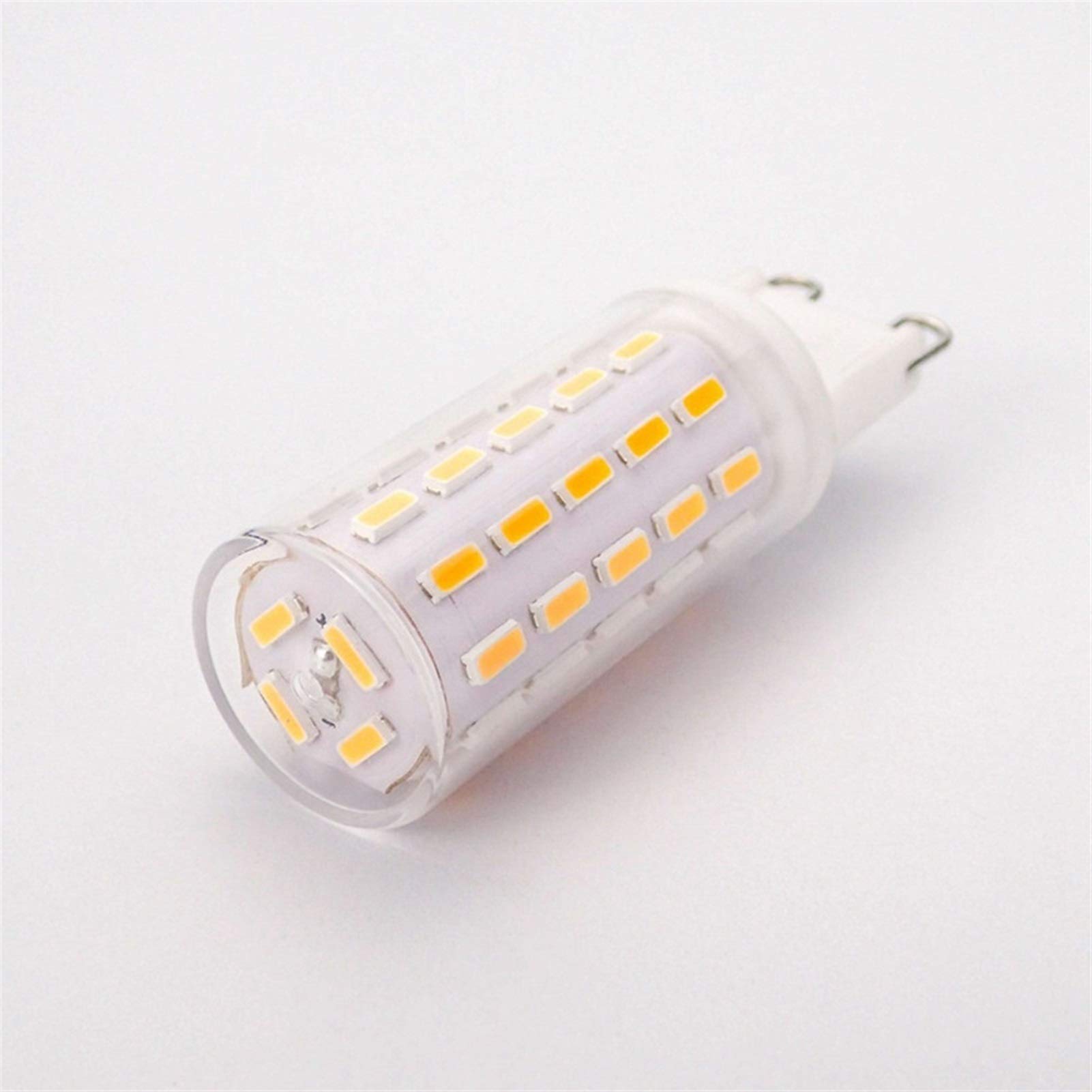 G9 Lampa LED bez migotania AC220V 110 V 4014SMD 5W żarówka LED 500LM Super jasny żyrandol LED Wymień 50 W Lampa halogenowa AC100-240V 10-Pack (Emitujący Kolor : Cold White)