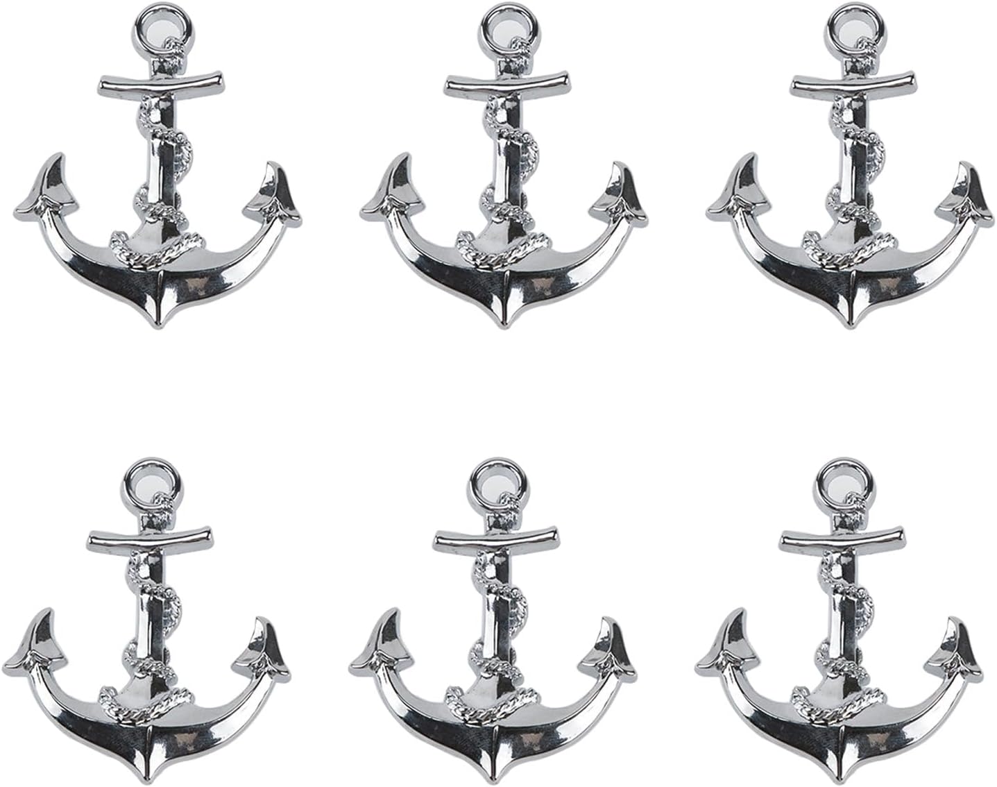6Pcs Anchor Drawer Knobs, Decorative Metal Acorn Shape Knobs Zinc Alloy Pull Handle for Door Cabinet Drawer, Antique Dresser Knobs Home Furniture Handle (Gold)