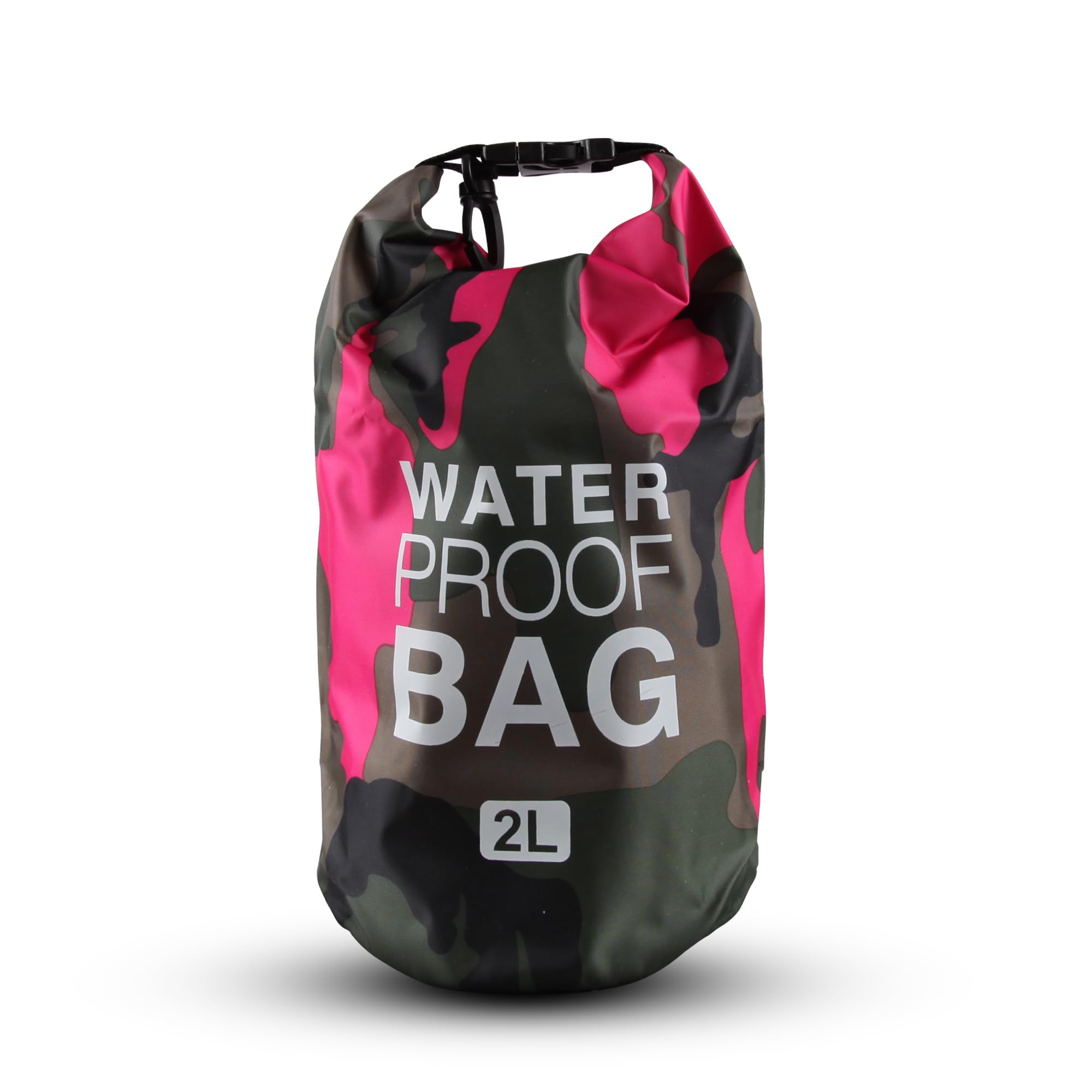 Bestlivings Swimming Bag Pink Drybag 28 x 18 cm, Waterproof Bag for Sports and Leisure, 2 Litre Pack Bag, Waterproof, Bag for Fishing