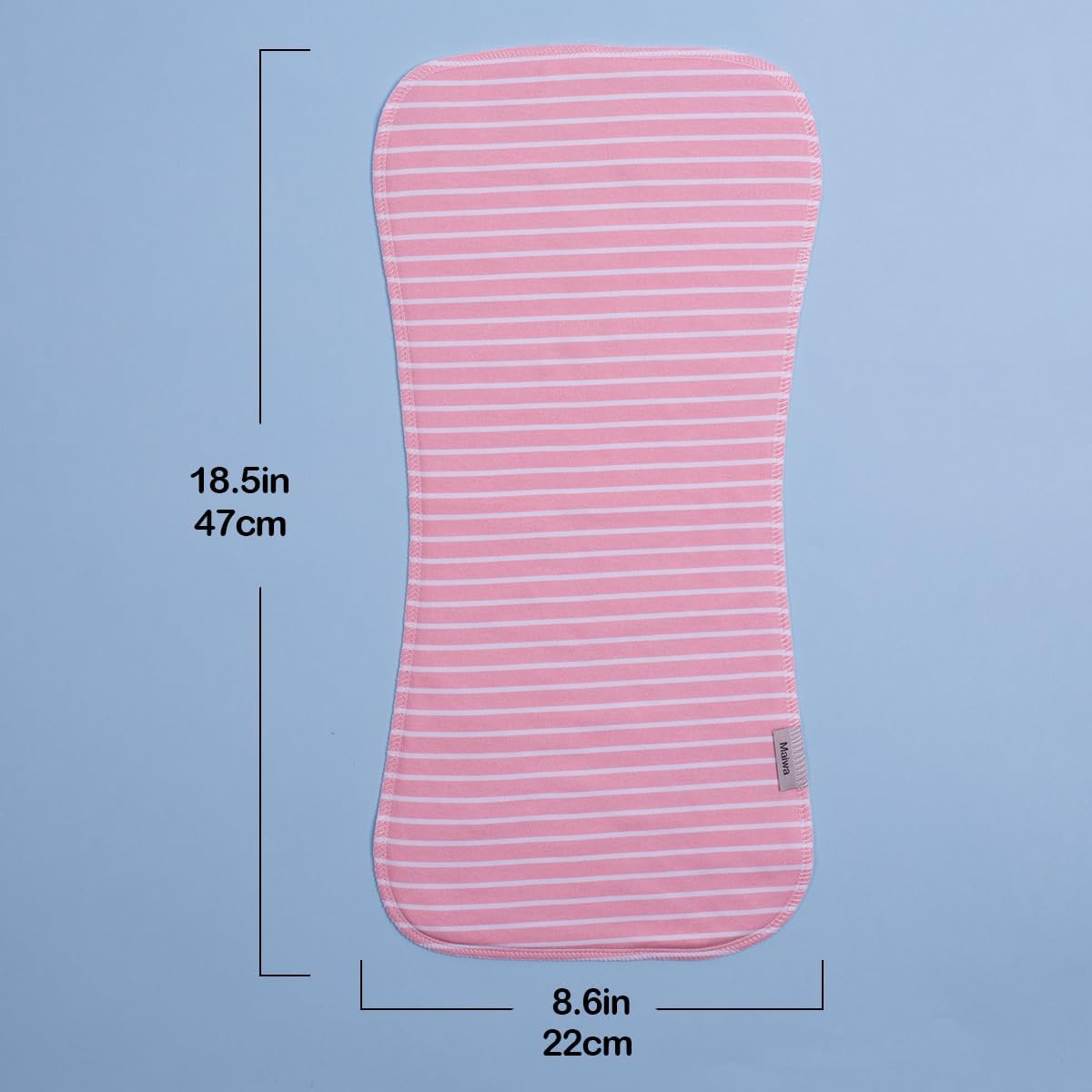 Panni in cotone per ruttino 47x22 cm extra morbidi assorbenti confezione da 5