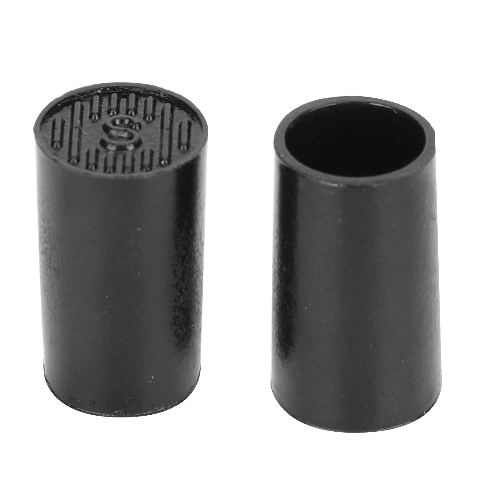 10 pares de tapas de punta de tacón alto Protector de punta de tacón alto negro CPU zapatos de poliuretano Reparación de kits de repuesto(10mm)