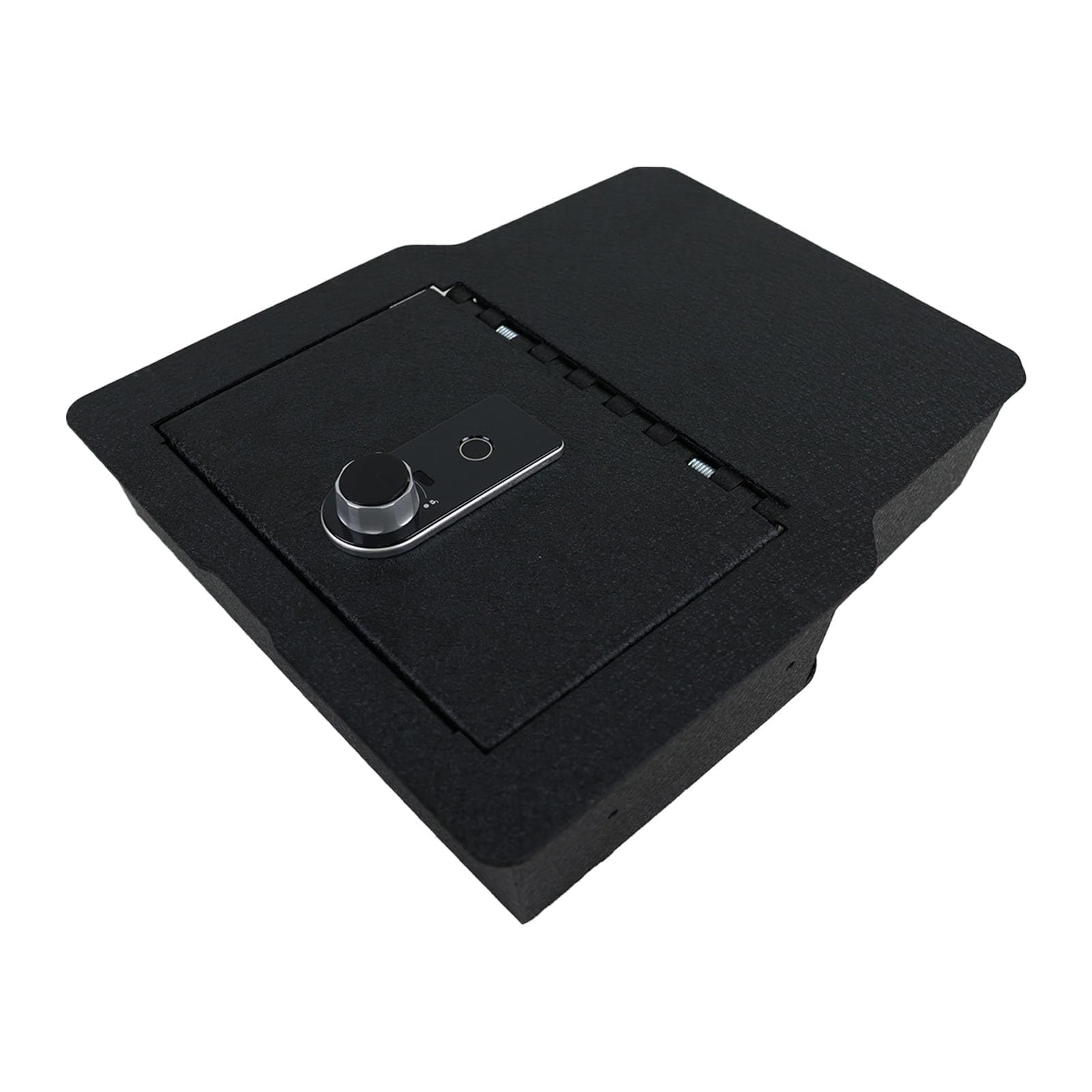 Photo 1 of WASAI Underseat Center Console Gun Safe - Console Gun Vault Compatible with Dodge Ram 1500/2500/3500 2020-2026, High Security Armrest Lock Box with Fingerprint Lock with Key
