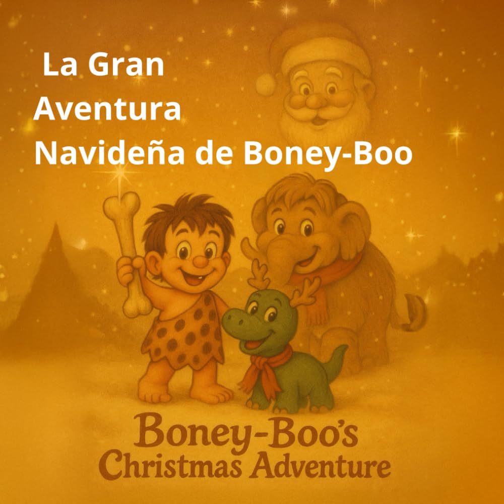 La Gran Aventura Navideña de Boney-Boo: Boney-Boo y el pequeño dinosaurio Rudy en su primer reparto de regalos (Boney-Boo (Edición en Español))