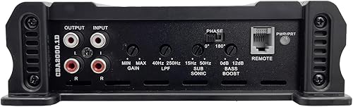 Miniatura 3 de ORION - Amplificador monoblock de 1 canal y clase D Cobalt CBA2000.1D, para subwoofer de auto, 2000 vatios, de 24 ohmio, paso bajo ajustable y