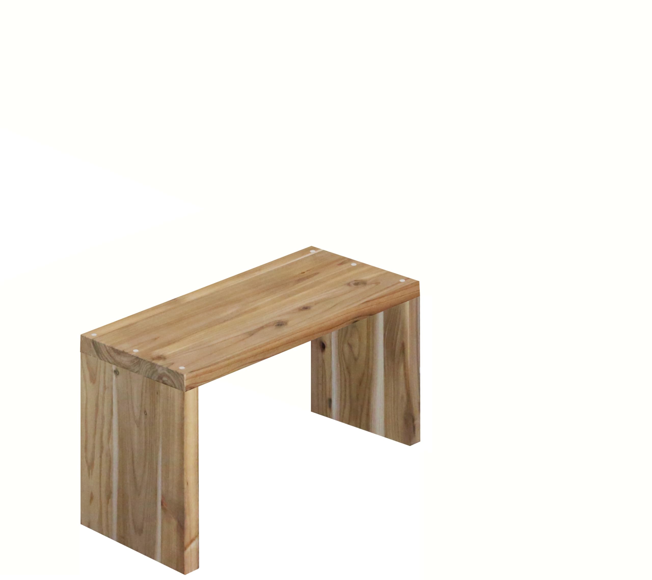 古木の栗板　幅広一枚板　コの字シェルフ　面付き　置台　什器 Amazon｜WOODPRO コの字 シェルフ 幅45cm 高さ25cm 奥行20cm 無塗装