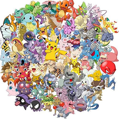 Comic Stickers Best Gift for Kids Children Teens(100pcs) Cartoon Stickers Pack for Home Decor Diary Hydro Flasks Water Bottle