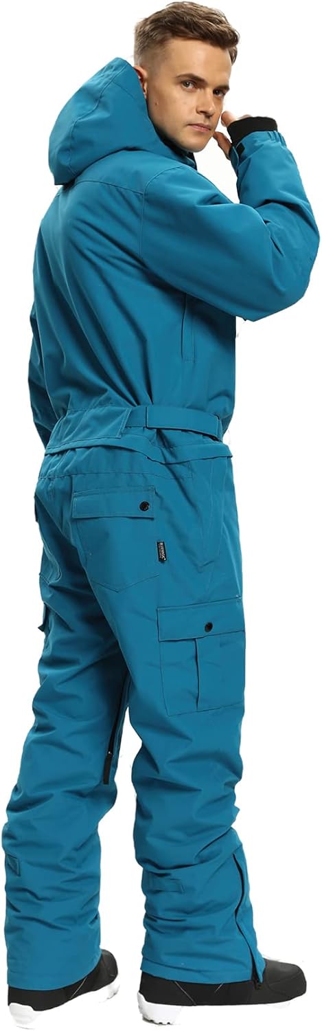 BGX Mens Waterproof One Pieces Snowsuits Winter Ski Suits Snowboard Jumpsuits Jacket for Skiing Outdoor Sports with Hooded - Image 2
