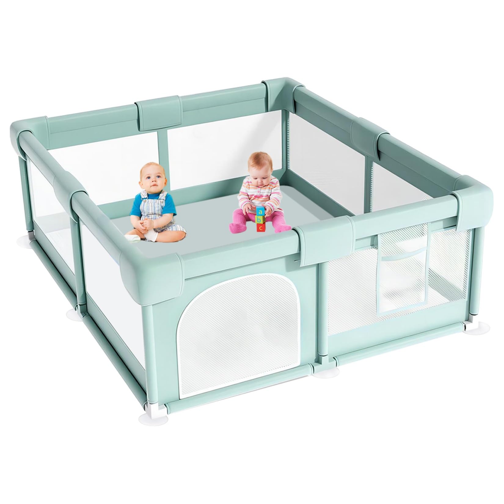 Amazon.co.jp: ベビーサークル 大型 150 180 200cm ベビーフェンス