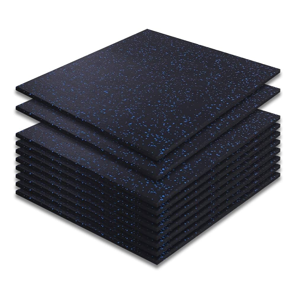 ラバーチップマット 50cm×50cm×厚み15mmタイプ 計15枚 防音 SLDS ジム用ラバーチップマット（50cm×50cm×厚み15mmタイプ） — MBC