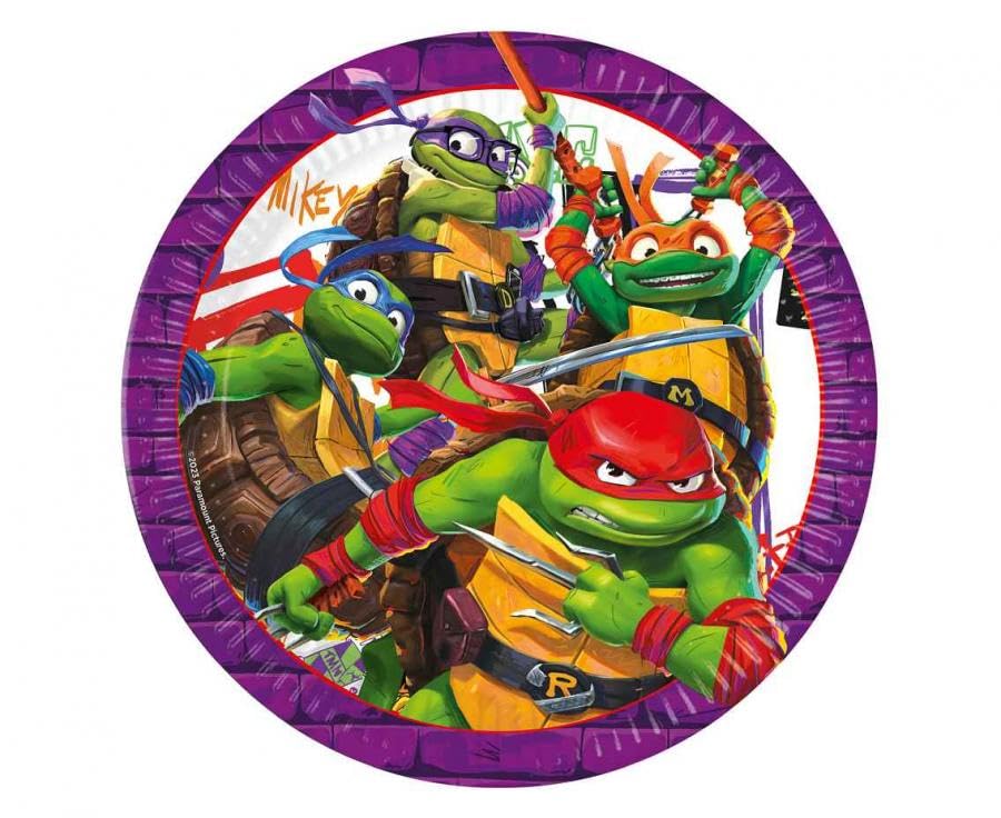 ProcosTeenage Mutant Ninja Turtles Plates (Pack of 8)
