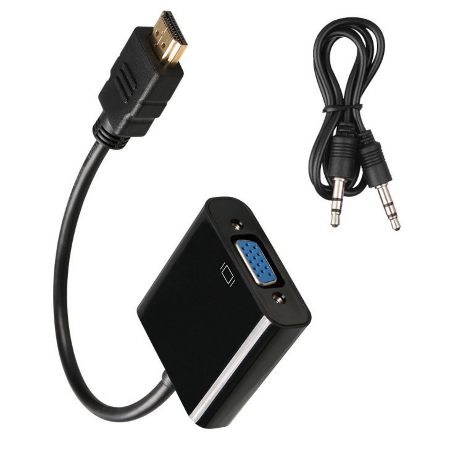 Maxtonser HDMIs to VGA Adapter 1080P with Sound Output HDMIs Male to VGA Female Adapter for Laptop Projectors Monitors 255mm