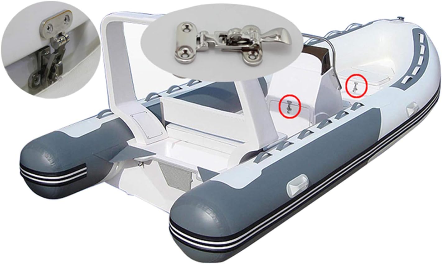NRC&XRC Heavy Duty 316 Stainless Steel Anti-Rattle Lockable Hold Down CLAMP Latch Locker Hatch Hardware