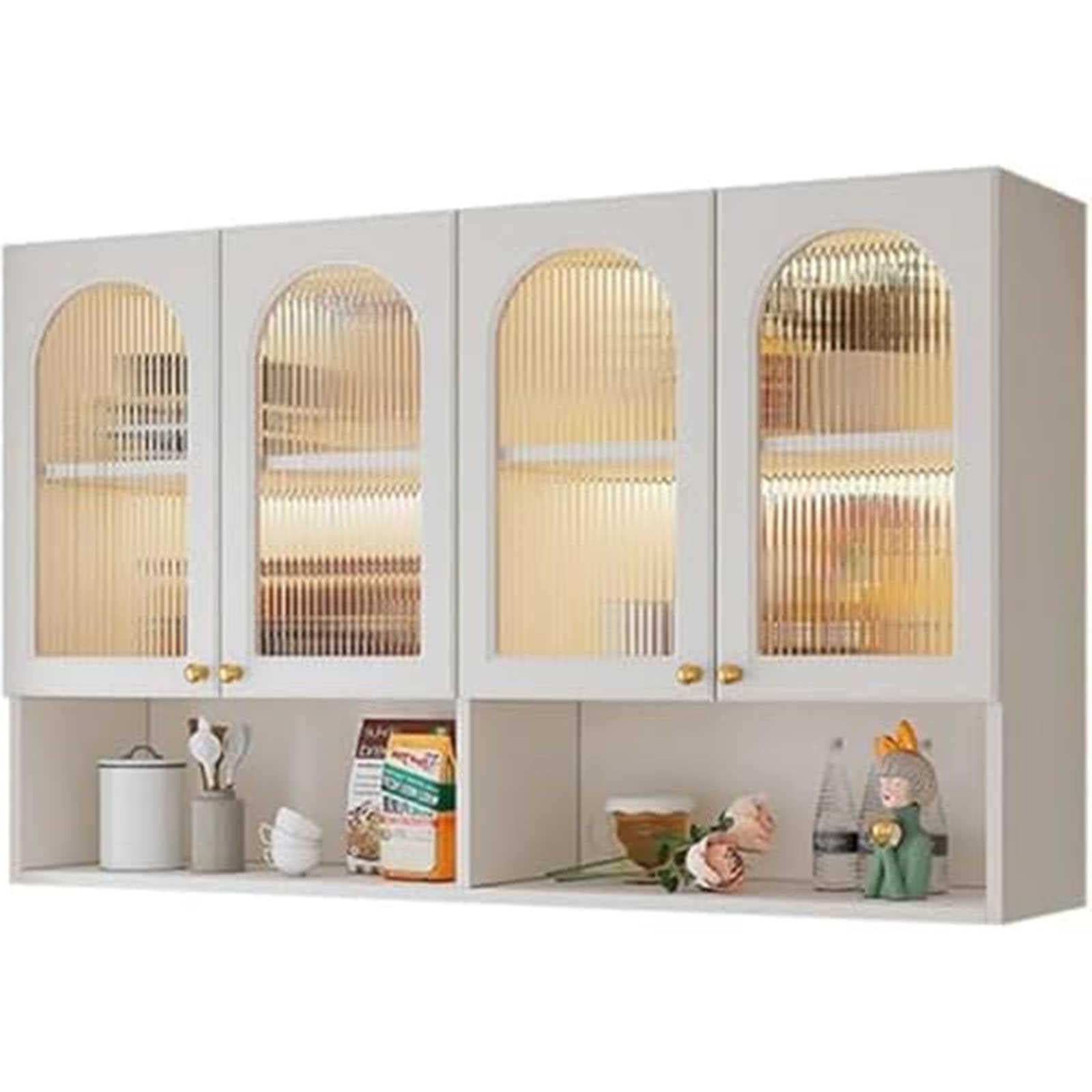 SaryEdge White Bathroom Wall Cabinet Over The Toilet Storage Wall Mount with Floating Shelf Space Saving nizer for Bathroom Bedroom Kitchen St,