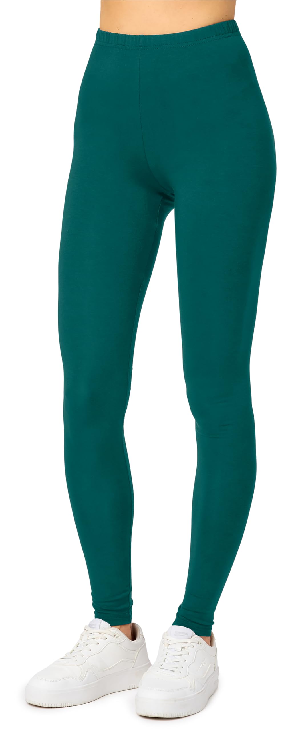 Merry Style Leggings Lunghi Donna in Viscosa con Elastan Ampia Pantaloni Donna Banda Elastica Leggins per Casa Palestra Tempo Libero MS10-143