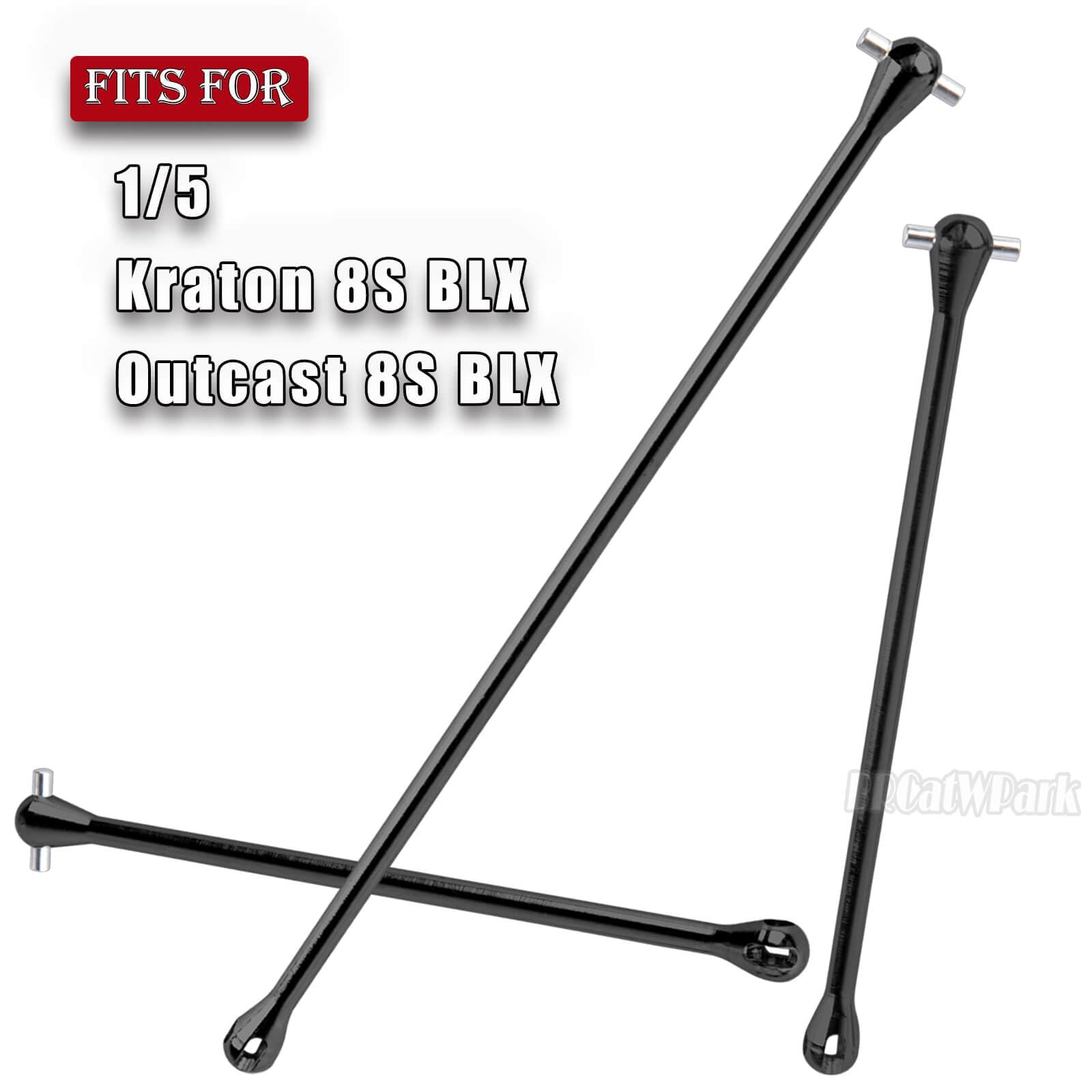 BRCatWPark RC Drive Shaft Dogbone Upgrades Part for 1/5 KRATON 8S BLX Outcast 8S BLX,Centor Driveshaft Axles Dogbone Part,Black