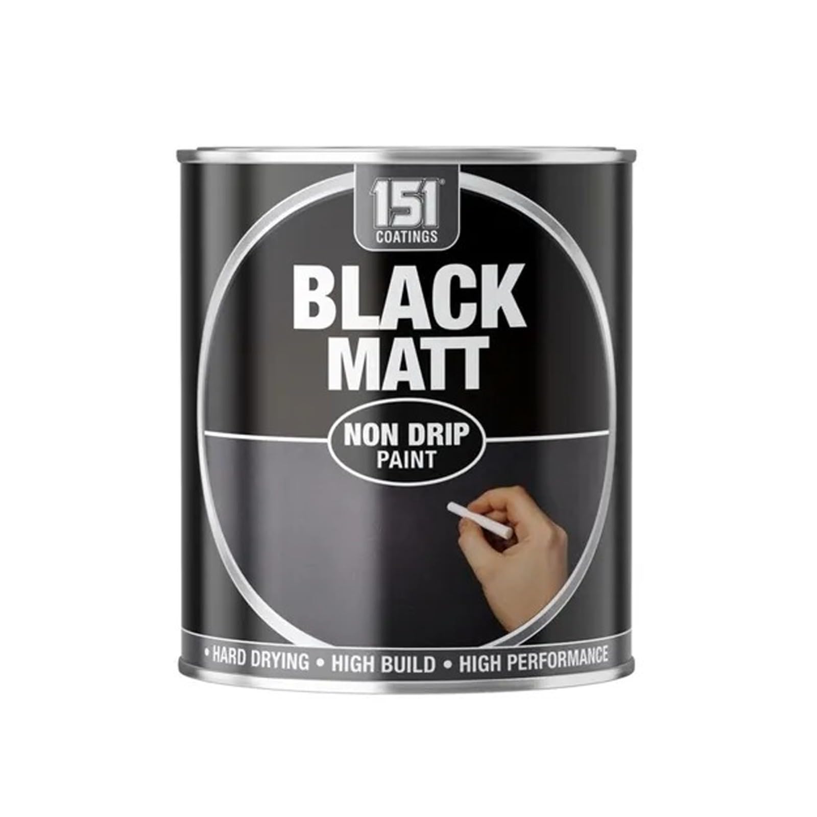 Ysamax 1Pcs Matt Black Non-Drip Paint 300 Ml Tin, Fast Drying Formula, Long-Lasting Protection Against Wear, Weather, And Moisture, Both Interior And Exterior, (1Pcs)