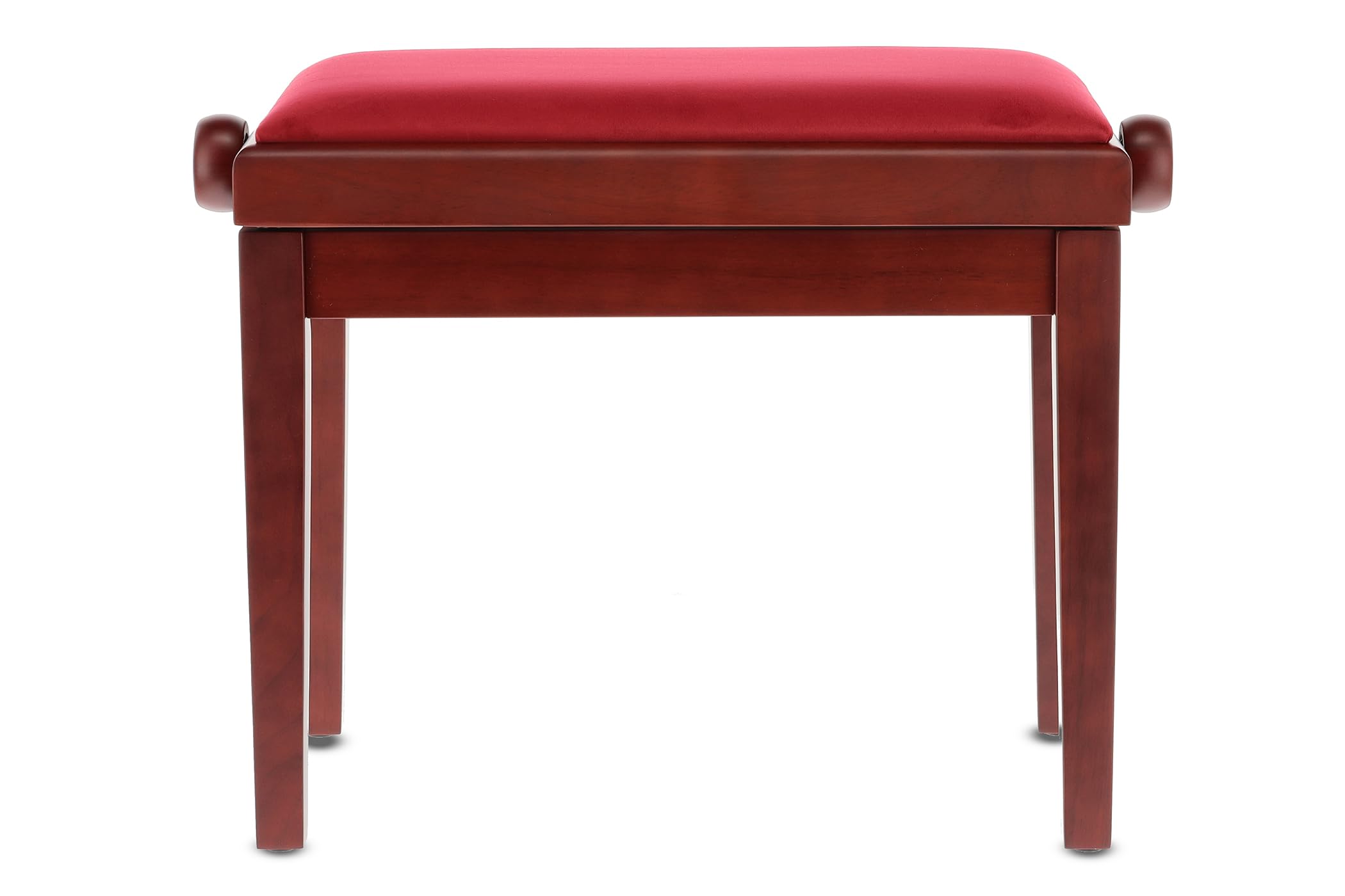 Banc de piano GEWA Deluxe, bois massif, réglable en hauteur, acajou mat