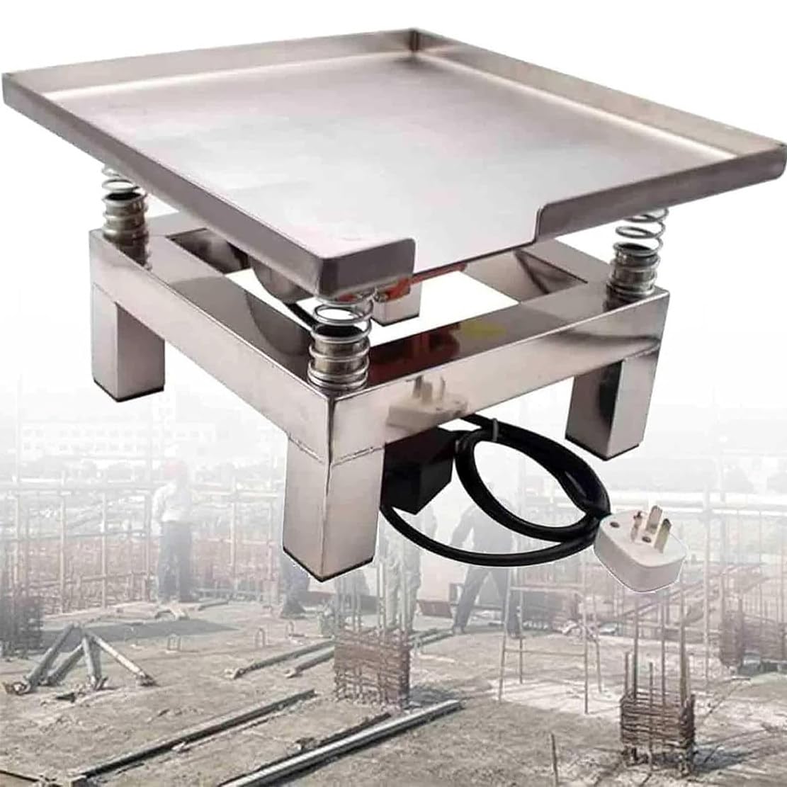 Concrete Vibrating Tables Electric Concrete Flat Plate Vibrator Shaking Table Bench Test Block Vibration Platform 3000RPM for Tumbler