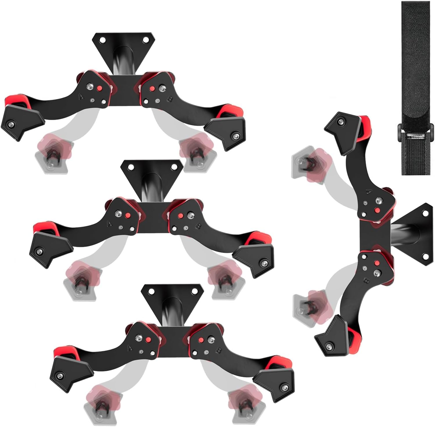 Bike Wall Mount, Horizontal Bike Wall Hanger, Adjustable Bike Indoor Storage Rack Hook, for Bicycle in Home or Garage