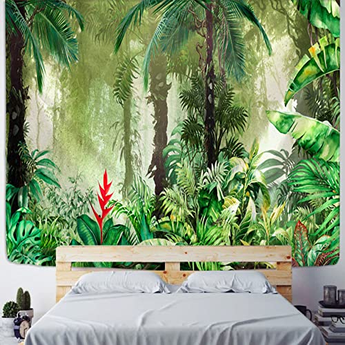 Palmier tapisserie tenture murale feuilles tropicales 230x180cm grand format gt409