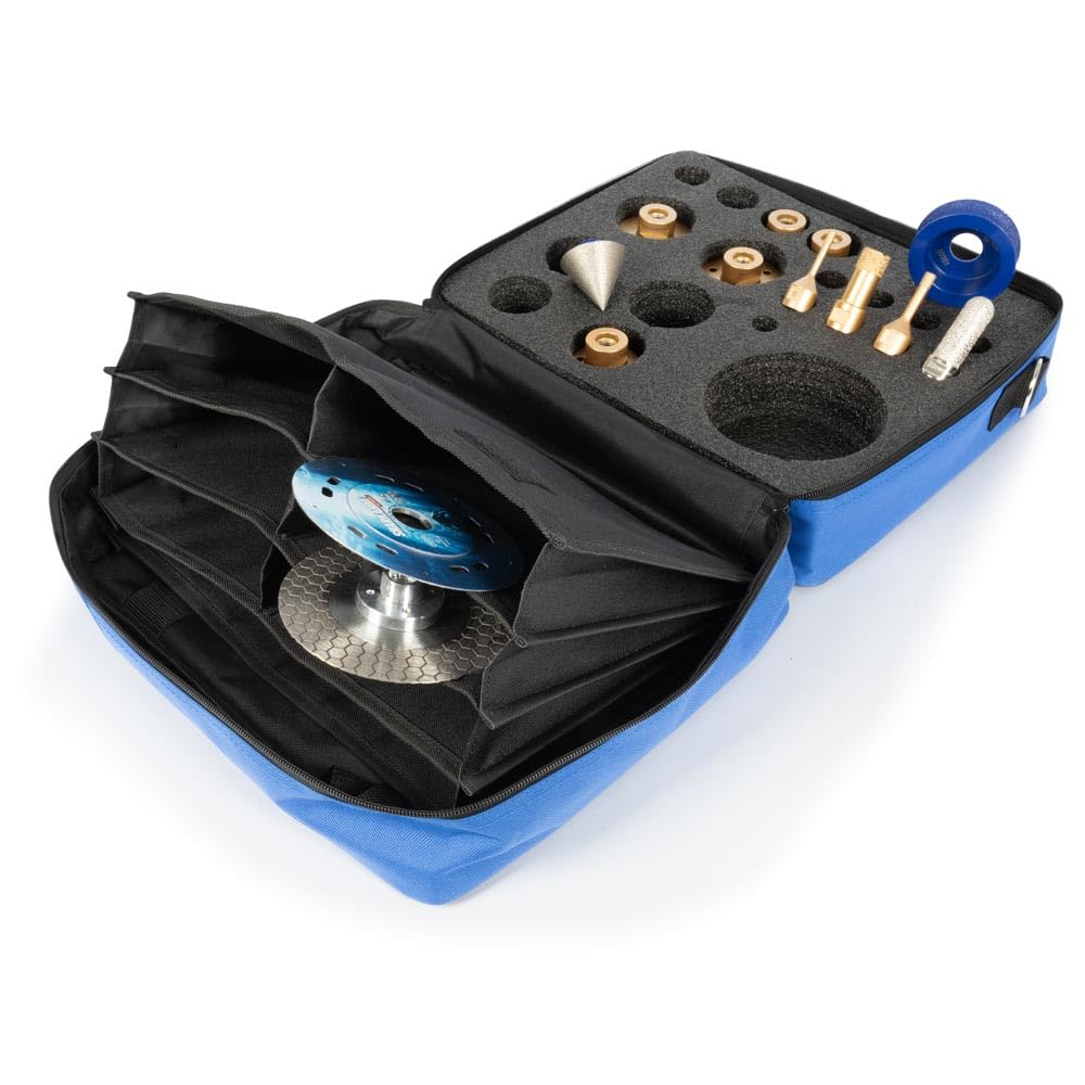 Karl Dahm® Juego de brocas de diamante 3 en 1 para taladrar, cortar y lijar, herramienta perfecta para cualquier profesional y aficionado al bricolaje, número de referencia 55534