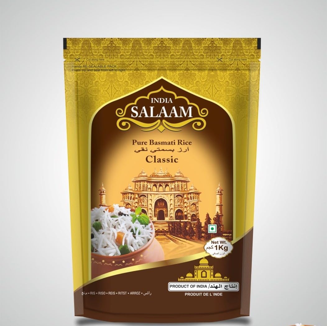 See full amazon price history chart for India Salaam Classic Basmati Rice,Long Grain Rice,Aromatic Basmati,Gluten-Free Rice,Non-GMO Rice,Cooking Essentials,Rice for Special Occasions | Export Quality (Pack of 1 K.G) India Salaam Classic Basmati Rice,Long Grain Rice,Aromatic Basmati,Gluten-Free Rice,Non-GMO Rice,Cooking Essentials,Rice for Special Occasions | Export Quality (Pack of 1 K.G) (B0D2T959BP) Amazon Price History, Amazon Price Tracker