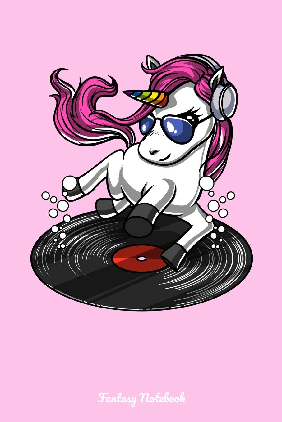 Fantasy Notebook: Unicorn DJ Notebook