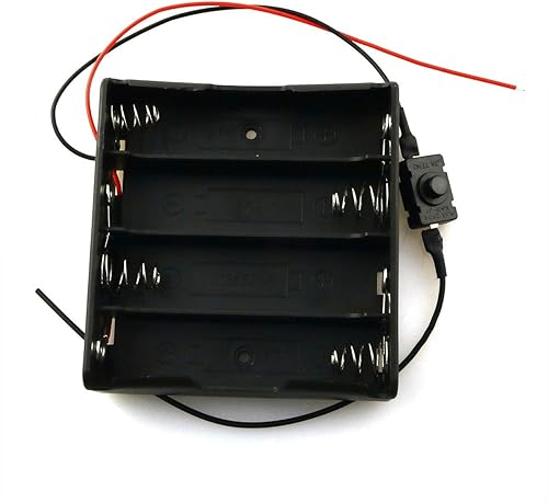 Miniatura 3 de ZRM&E 2 unids 4 Series Salida 14.8V 18650 Soporte de batería con interruptor y ranura de cables Caja de batería para Arduino Board Micro