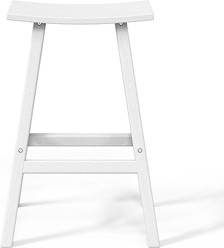 Vista 76 de WestinTrends Malibu - Juego de 2 taburetes para sillín para exteriores/patio, 24 alturas, color negro