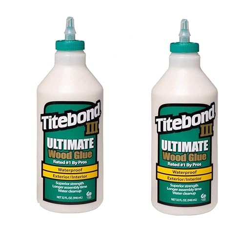 Titebond 1415 III Ultimate - Pegamento para madera botella de 32 onzas paquete de 2 Titebond 1415 III Ultimate - Pegamento para madera botella de 32 onzas paquete de 2