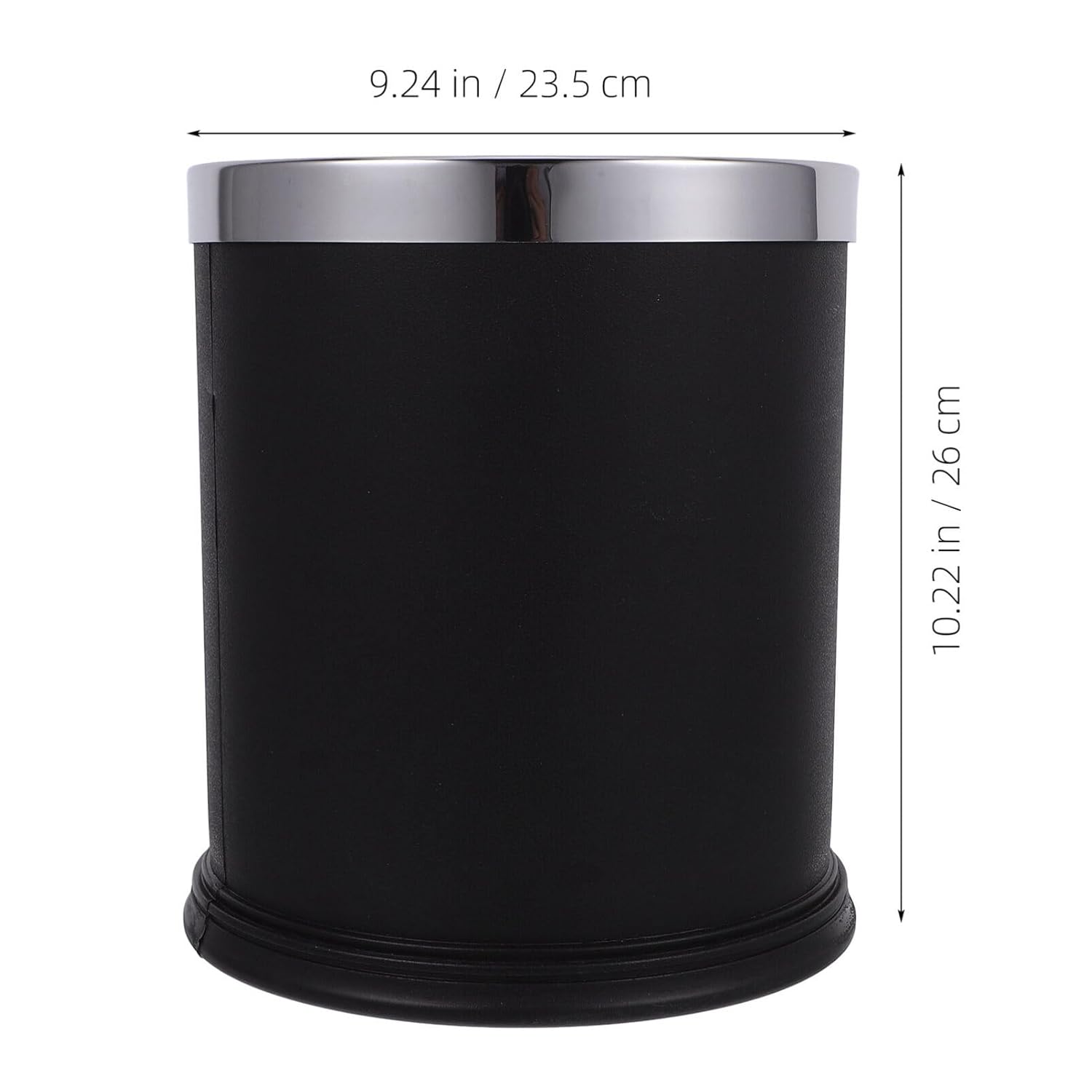 SOLUSTRE Trash Can Waste Basket Fire Retardant Trash Bin for Rooms Versatile Storage for Bathroom Kitchen and Office Sleek Design for Easy Organization