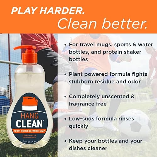 Miniatura 4 de Sport Bottle - Jabón para platos, sin fragancia, alimentado por plantas, hipoalergénico, 16.9 onzas líquidas, 1 unidad