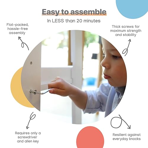 Miniatura 3 de Silla alta para niños pequeños  Inspirado en Montessori  Taburete de cocina de madera para niños en edad preescolar  Ajustable para 18 meses a 5