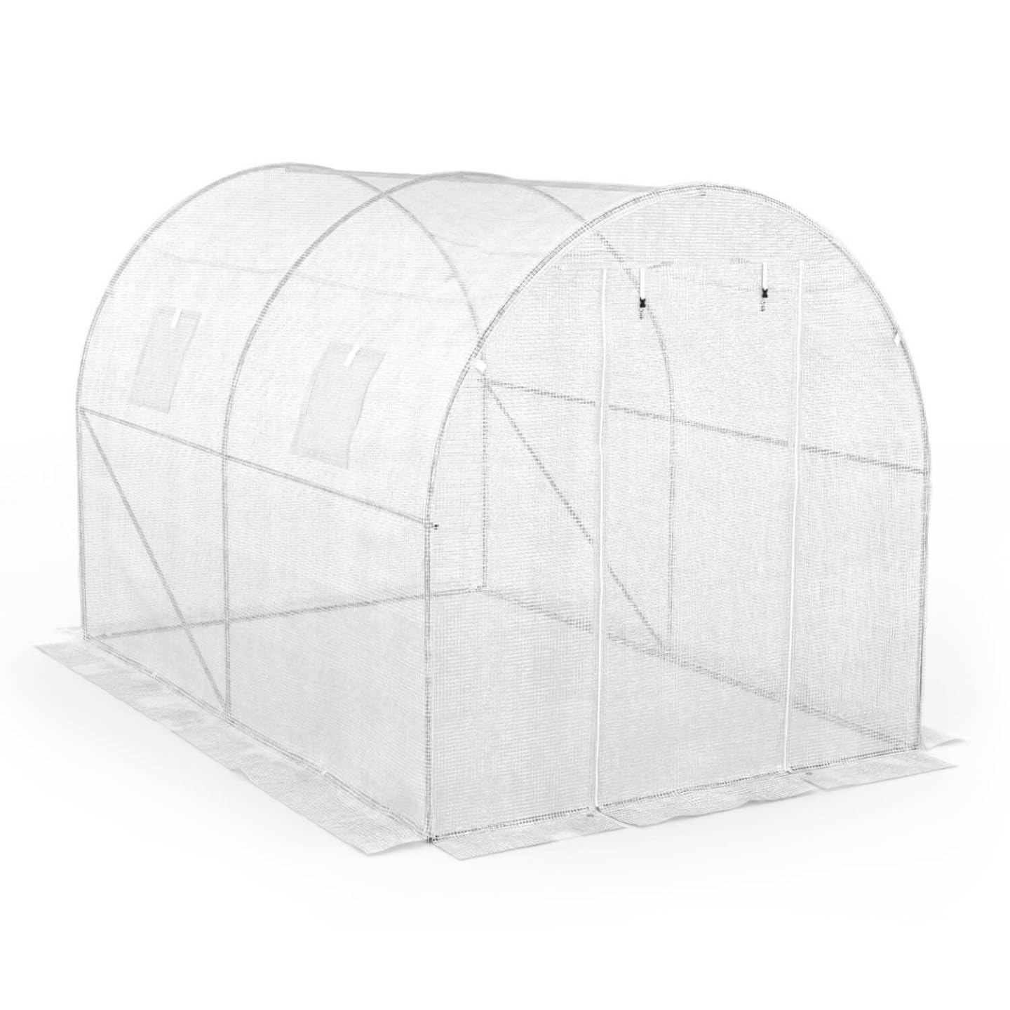 IDMarket - Invernadero, túnel, 6 m², color blanco, serie Huerto Roma, 2 x 3 m
