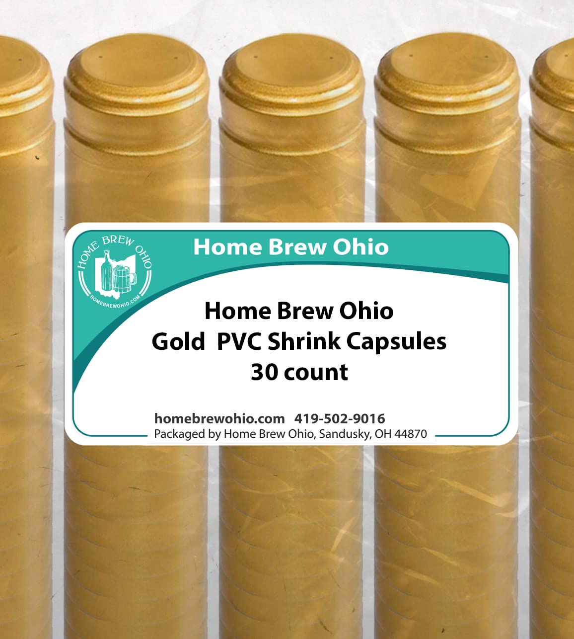 Home Brew Ohio Emballage professionnel en liège/PVC (doré)