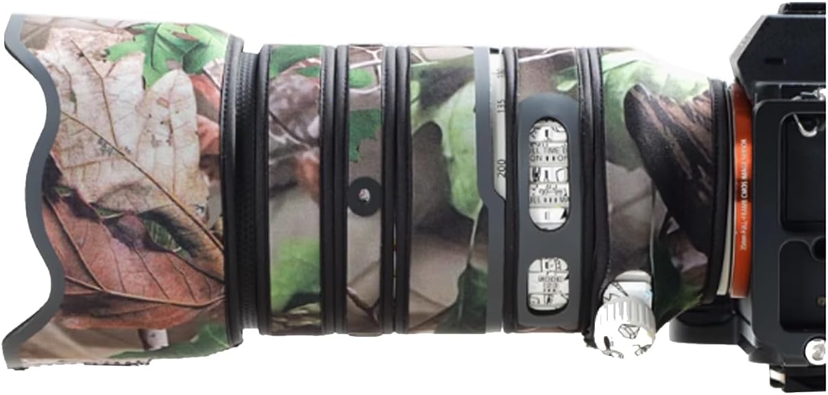 Lens Cover for Tamron 35-150mm F/2-2.8 DI III VXD Camouflage Camera Lens Protection Sleeve (Color #Green Leaf Camouflage - Waterproof) Rain Cover
