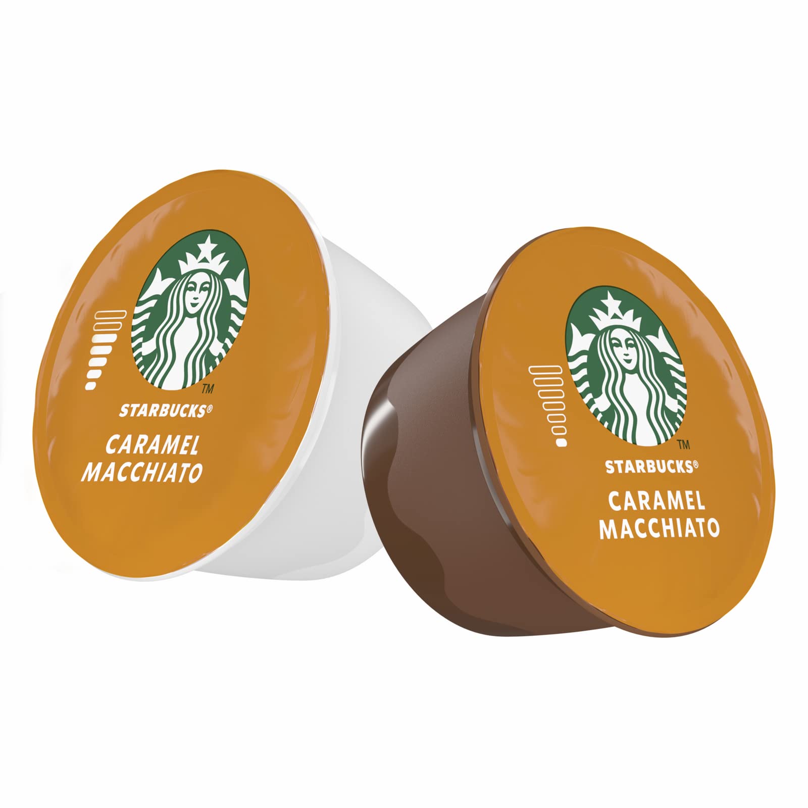 STARBUCKS Caramel Macchiato De Nescafe Dolce Gusto Cápsulas De Café 6 X Caja De 12 Unidades & Vanilla Latte Macchiato de Nescafe Dolce Gusto Cápsulas de Café, 6 x caja de 12 unidades