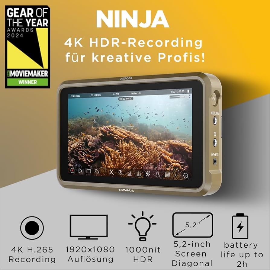 ATOMOS Ninja V 5.2インチ モニター/レコーダー　セット Amazon.com : Atomos Ninja 5.2